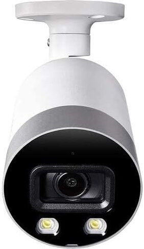كاميرا Lorex E891AB داخلية/خارجية 4K فائقة الدقة ذكية للردع IP للأمان، رؤية ليلية بالأشعة تحت الحمراء بطول 150 قدم، رؤية ليلية ملونة، صوت، كاميرا فقط بدون كابل (متجدد) in Saudi Arabia