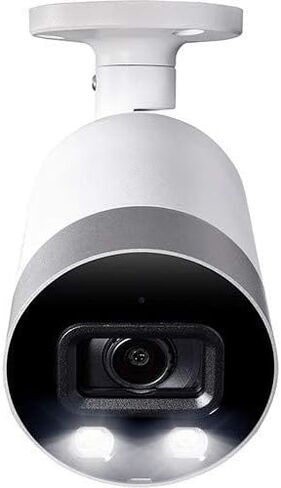 كاميرا Lorex E891AB داخلية/خارجية 4K فائقة الدقة ذكية للردع IP للأمان، رؤية ليلية بالأشعة تحت الحمراء بطول 150 قدم، رؤية ليلية ملونة، صوت، كاميرا فقط بدون كابل (متجدد) in Saudi Arabia