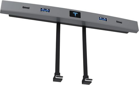 موزع USB نوع C من ووردما، متوافق مع وحدة التحكم المركزية تيسلا موديل Y/3 2021-2023، يدعم الشحن السريع بمنفذ USB ونوع C وبيانات USB in Kuwait