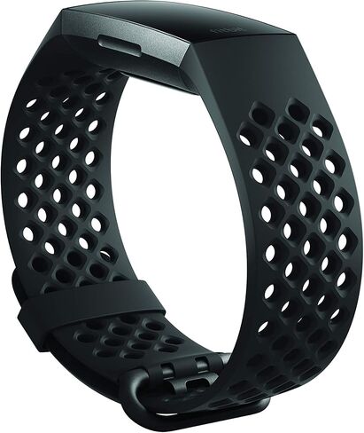 Fitbit Charge 3 Accessory Band, Official Fitbit Product, Sport, Berry, Small in Saudi Arabia