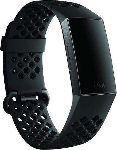 Fitbit Charge 3 Accessory Band, Official Fitbit Product, Sport, Berry, Small in Saudi Arabia