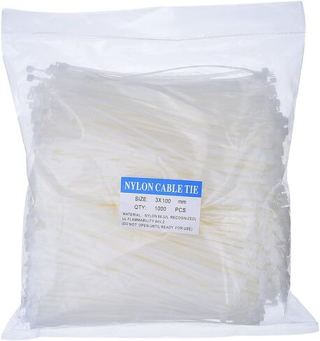 ربطات كبل نايلون Outus Outus Outus ذات سحاب ذاتي القفل 10.16 سم، عبوة 1000 قطعة in Kuwait