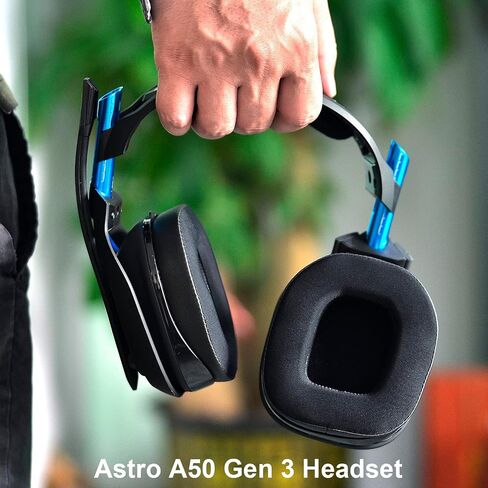 A50 Gen 3 Mod Kit - defean Replacement Earpads and Headband Compatible with Astro A50 Gen 3 Headset,Ear Cushions, Upgrade High-Density Noise Cancelling Foam, Added Thickness (Black Velour) in Saudi Arabia
