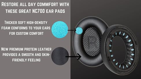 Premium Replacement NC700 Ear Pads / NC700 UC Pads Cushions Compatible with Bose NC700 Headphones/Bose Noise Cancelling 700 Headphones/Bose NC700 UC Headphones (Grey). Great Comfort/Durability in Saudi Arabia