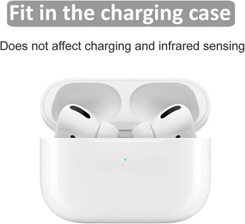 JNSA Premium Memory Foam Tips Compatible with AirPods Pro 2nd gen. and 1st gen, No Silicone Eartips Pain. Anti-Slip Eartips, Fit in The Charging Case, 4 Pairs (XS/S/M/L, Foam Black) in Saudi Arabia