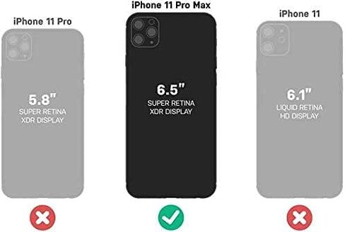 OtterBox Symmetry Series Case for iPhone 11 PRO MAX (NOT 11/11 Pro) Non-Retail Packaging -Polycarbonate, Shock-Absorbent, Black in Saudi Arabia