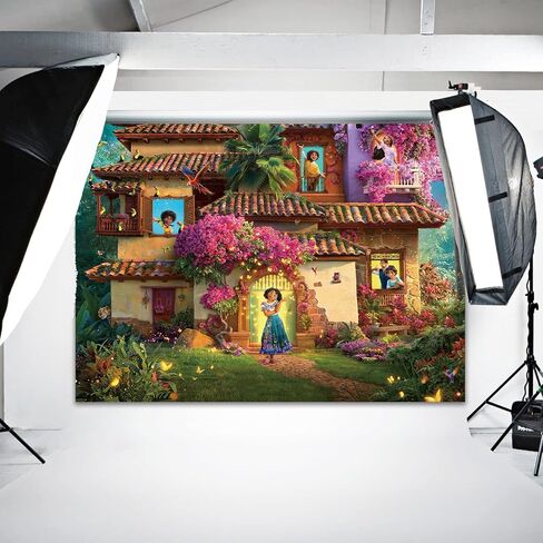 Magic House Backdrop,7x5FT Magical House Background Magic Movie Banner Party Decor Cartton Theme Birthday Party Backdrop Supplies for Girls in Saudi Arabia