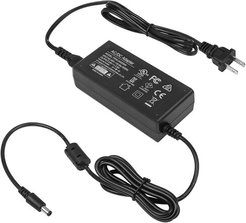 محول إمداد الطاقة 24 فولت 2.5 أمبير 60 وات مدرج في قائمة UL، سلك شاحن 24 فولت تيار مستمر مع قابس تيار مستمر 5.5 × 2.5 مم لشريط صوت Vizio، وشرائط LED، وأداة القطع الإلكترونية Silhouette Cameo، وطابعة كاتب الملصقات، وكاميرا CCTV in Kuwait