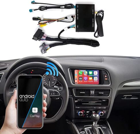 Road Top Wireless Carplay Android Auto Retrofit Kit for Audi A4 A5 S4 S5 RS4 RS5 Q5 2008-2015 with 3GMMI Factory Screen Update, Support Mirrorlink, Siri, Original Control, Camera in Saudi Arabia