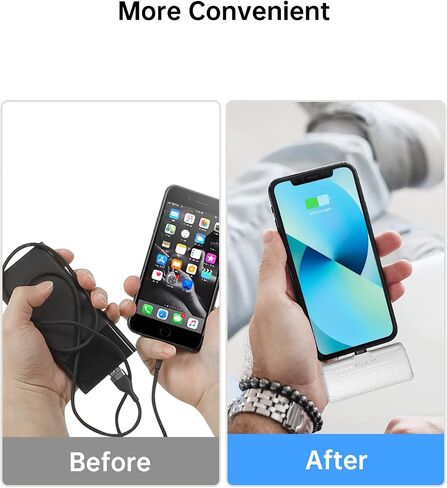 شاحن الهاتف المحمول Kuulaa شاحن محمول iPhone 4500mAh بنك طاقة صغير لهاتف iPhone لطيف حزمة بطارية احتياطية شاحن السفر متوافق مع iPhone 14/13/12/11/XS/XR/Airpods (وردي) in Saudi Arabia
