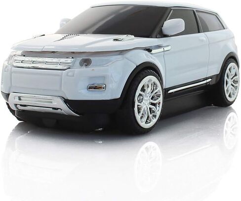 Aikchi Noiseless Wireless Car Mouse, 3D Optical Mouse for Desktop Laptop PC Computer Mouse, 2.4GHz 1000DPI Mouse for LH (White) in Kuwait