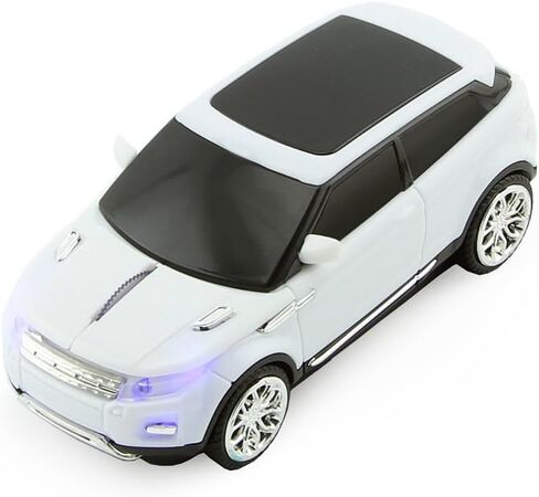 Aikchi Noiseless Wireless Car Mouse, 3D Optical Mouse for Desktop Laptop PC Computer Mouse, 2.4GHz 1000DPI Mouse for LH (White) in Kuwait