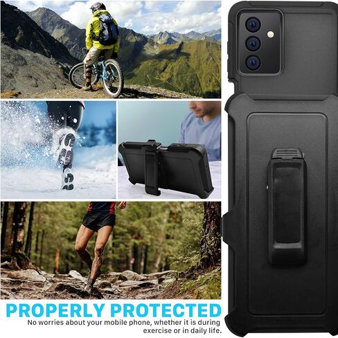 Galaxy A13(2022) Belt-Clip Holster Case,[Military Grade Drop Protection] Drop Protective Rugged Heavy Duty Case, Water-Resistance Shockproof Dustproof Durable Cover for Samsung Galaxy A13 5G(2022) in Saudi Arabia