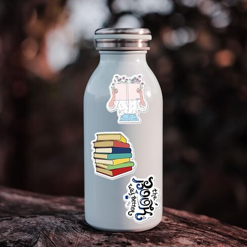 50 قطعة من ملصقات القراءة، ملحقات ملصقات المكتبة للملصقات المقاومة للماء للمراهقين، ملصقات الفينيل العصرية لأجهزة الكمبيوتر المحمولة الخاصة بزجاجات المياه in Kuwait