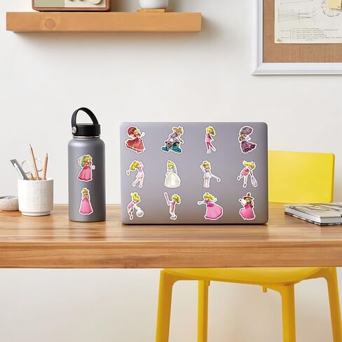 لوفلي لايف 50 قطعة من ملصقات العاب الفيديو برينسيس بيتش من الفينيل مقاومة للماء للبالغين والمراهقين والاطفال والبنات لدفاتر اليوميات وزجاجة المياه والامتعة والجيتار ولوح التزلج ونوافذ السيارة وممتص in Kuwait