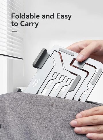 حامل حامل الكمبيوتر اللوحي Parblo قابل للتعديل، حامل شاشة محمول PR114 مع 6 زوايا عرض متوافقة مع iPad Mini، Air، Pro Series، iPhone، Kindles in Kuwait