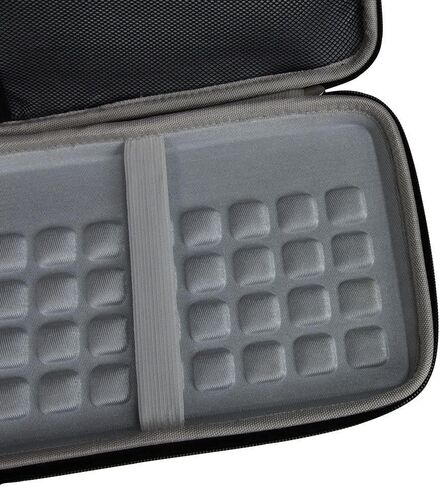 حقيبة سفر صلبة من هيرميتشيل للوحة مفاتيح بلوتوث اللاسلكية Apple MC184LL/B (PU، أسود) in Kuwait