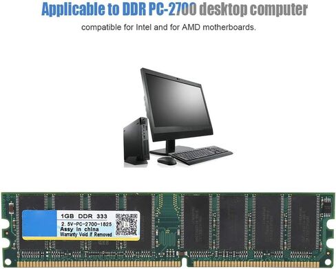 Bewinner PC-2700 Desktop Computer RAM 1G DDR Memory RAM for Motherboards 2.5V 184Pin Desktop Compatible Memory RAM in Saudi Arabia