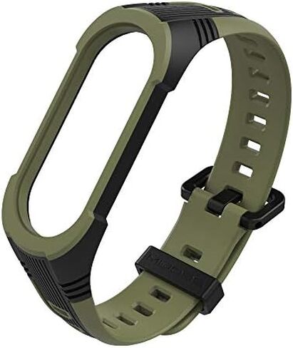 UPZOBU Replacement Band Strap for Xiaomi Mi Band 5/Mi Band 6/Mi Band 7/Amazfit Band 5 Fitness Tracker Smart Bracelet Wristband Rubber in Kuwait