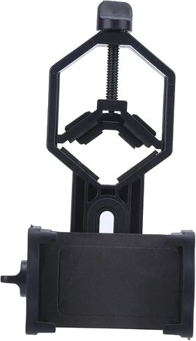 حامل محول تلسكوب للهاتف المحمول من Jaxenor، حامل عالمي للهواتف الذكية لنطاق التلسكوب المجهري أحادي ومنظار، يدعم قطر العدسة 25 إلى 48 مم، أسود in Kuwait