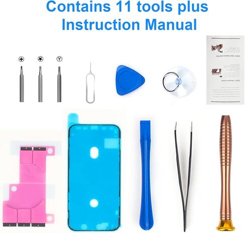 TAYUZH [5000mAh] Battery for iPhone X High Capacity New 0 Cycle Replacement Battery for iPhone X A1865, A1901, A1902 with Installation Manual and Professional Repair Tools Kits in Kuwait