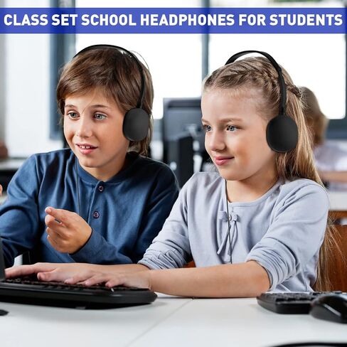 Konohan 18 Pack Headphones Classroom 3.5mm Wired Kids School, Multicolor in Kuwait