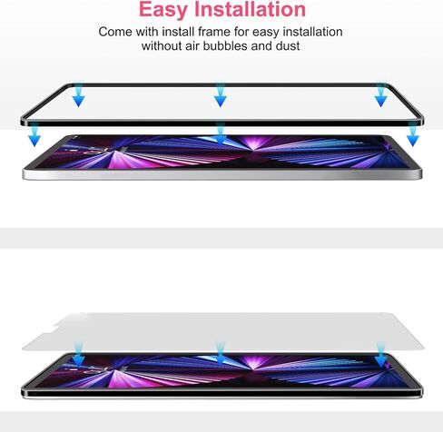 سماب [2+2 قطعة] واقي شاشة من الزجاج المقوى متوافق مع ايباد برو 11 انش 2020/2021 الجيل الثاني والثالث مع واقي عدسة الكاميرا، شفاف HD سهل التركيب متوافق مع قلم ابل / التعرف على الوجه in Kuwait