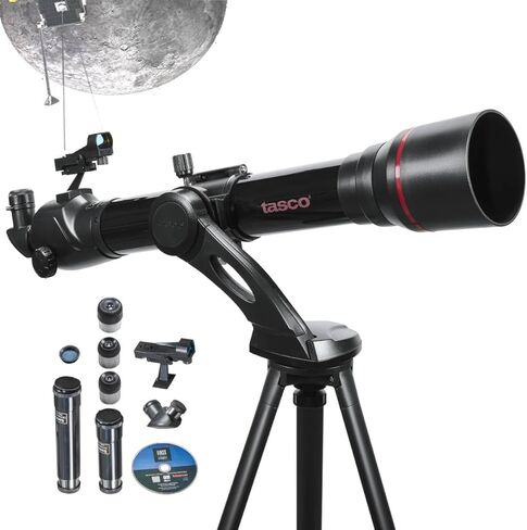 تلسكوب كاسكو سبيس ستيشن 60 × 700 ملم، 9060700، مثالي لعلماء الفلك المبتدئين، اسود in Kuwait