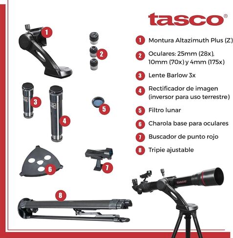 تلسكوب كاسكو سبيس ستيشن 60 × 700 ملم، 9060700، مثالي لعلماء الفلك المبتدئين، اسود in Kuwait