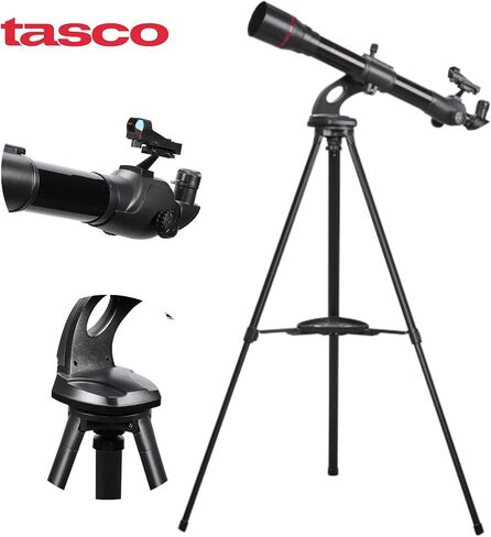تلسكوب كاسكو سبيس ستيشن 60 × 700 ملم، 9060700، مثالي لعلماء الفلك المبتدئين، اسود in Kuwait