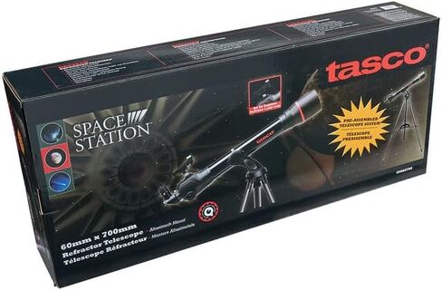 تلسكوب كاسكو سبيس ستيشن 60 × 700 ملم، 9060700، مثالي لعلماء الفلك المبتدئين، اسود in Kuwait