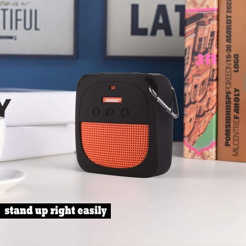 حافظة سيليكون TXEsign متوافقة مع سماعات Bose SoundLink Micro المقاومة للماء والمحمولة بتقنية البلوتوث، حافظة واقية مقاومة للصدمات أثناء السفر مع حلقة تسلق in Kuwait