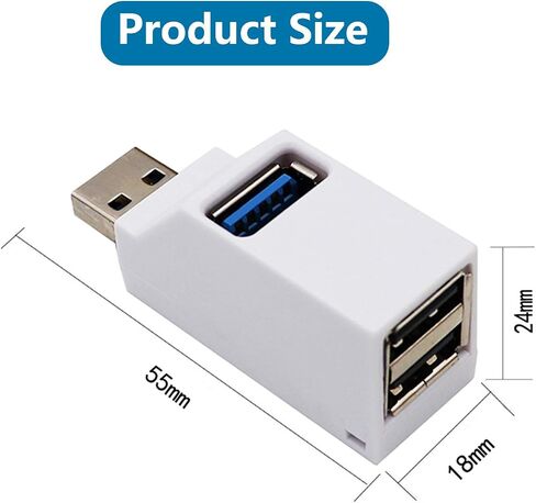 USB Hub,3 Port USB Splitter,USB 3.0 High Speed Splitter for Surface Pro,XPS,Notebook PC,USB Flash Drives, MacBook, Mac Pro/Mini,iMac, Mobile HDD… in Saudi Arabia