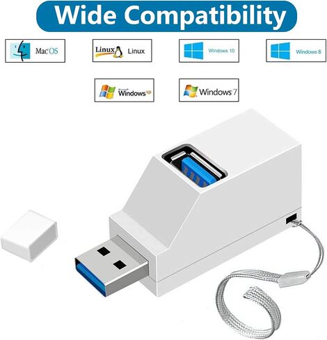 USB Hub,3 Port USB Splitter,USB 3.0 High Speed Splitter for Surface Pro,XPS,Notebook PC,USB Flash Drives, MacBook, Mac Pro/Mini,iMac, Mobile HDD… in Saudi Arabia
