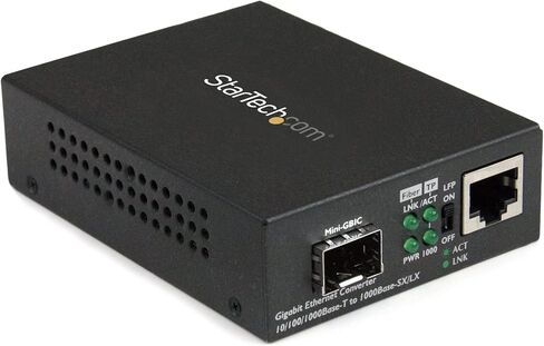 ستارتيك. محول وسائط جيجابت ايثرنت من كوم مع فتحة SFP مفتوحة - محول الياف الى ايثرنت - محول وسائط جيجابت ايثرنت (ET91000SFP2) in Kuwait