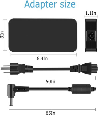 230W AC Compatible with Asus ROG Zephyrus S GX531GW GX701GX GX701GW GX701GV GX501V GX502GW GX701 ROG Strix G15 G512LW G512LI G512LU G512LV G512LWS G513RC G513RM ADP-230GB B A17-180P1A in Kuwait