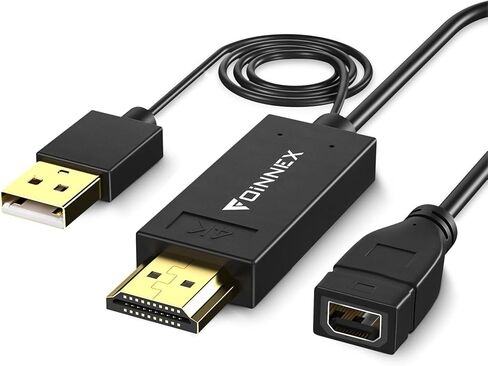 FOINNEX HDMI to Mini Displayport Adapter, Active HDMI to Mini DP Converter for Mac Mini, MacBook Pro PC to Apple Cinema Display(24/27 Inch), Not Mini DP to HDMI-4K@30Hz in Kuwait
