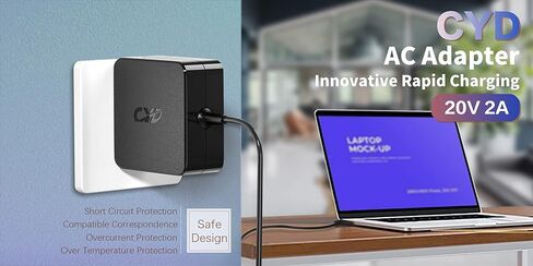 CYD 40W 20V 2A شواحن كمبيوتر لأجهزة الكمبيوتر المحمولة متوافقة مع Lenovo Yoga 3 Pro 700 IdeaPad Miix 700 ADL40WCC ADL40WCD ADL40WCE ADL40WCF سلك طاقة إمداد التيار المتردد in Kuwait
