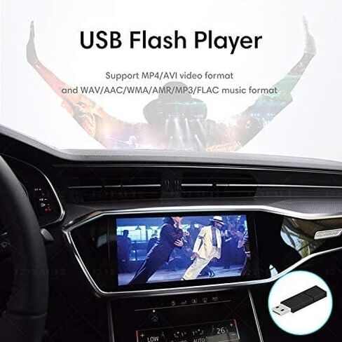 محول دونجل كاربلاي لاسلكي بمنفذ USB ونوع سي متوافق مع ايفون مع وصلة ميرور لينك ومنفذ USB من ام ام بي بلس in Saudi Arabia