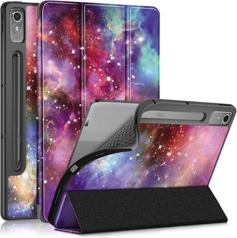 حافظة DINGGUAGUA لجهاز Lenovo Tab p12 12.7 بوصة 2023 zach0177us، غطاء خلفي ناعم من مادة TPU نحيف ذكي مع غطاء حامل متعدد الزوايا لجهاز Lenovo Tab P12 Pad Pro Tablet TB-370FU، أسود in Kuwait
