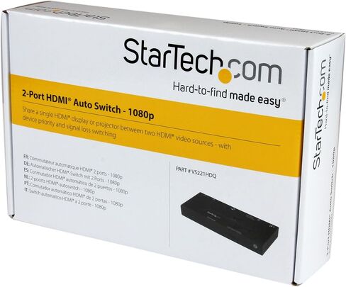 محول HDMI 2 منفذ مع توصيل تلقائي وأولوية - اختيار HDMI 2 في 1 مع توصيل تلقائي ذي الأولوية - 1080p in Saudi Arabia