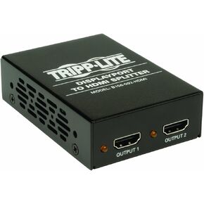 Tripp Lite 2-Port DisplayPort 1.2 to HDMI Multi-Stream Transport (MST) Hub, 3840x2160 4K x 2K @ 24/30Hz (B156-002-HDMI),Black in Saudi Arabia