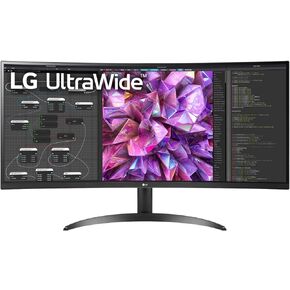 LG شاشة منحنية الترا وايد™ QHD IPS HDR 10 مع وحدة تحكم مزدوجة وتحكم على الشاشة، 34WQ60C-B.AUS، اسود in Kuwait