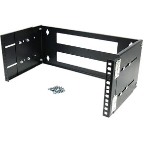 CNAweb 4U 19-Inch Hinged Extendable Wall Mount Bracket Collapsible Network Equipment Rack - Black in Kuwait