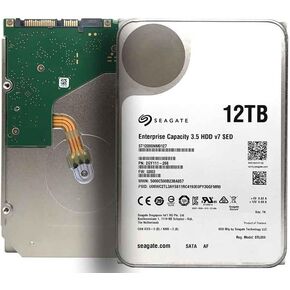 Seagate Exos x12 12TB SATA 6Gb/s 256MB Cache Enterprise Hard Drive 3.5in (ST12000NM0007) (متجدد) in Kuwait