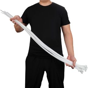 30PCS Long Cable Zip Ties White, Extra Wide Large Wire Ties 36 inch Heavy Duty Outdoor, Self-locking Industrial Durable Cable Tie Assorted Size Perfect for Home,Office,Garage and Workshop in Saudi Arabia