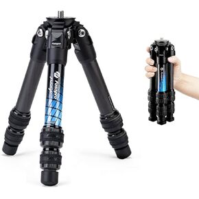 Fotopro 63" Carbon Fiber Tripod, Ultra Stable Lightweight Professional Travel Tripod with 360° Ball Head and Arca Swiss QR Plate for Camera, Max Load 22lbs, with Extension Tube in Saudi Arabia