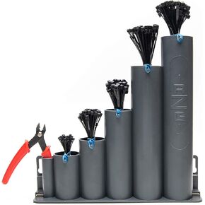 Ready-Zip-Go (tm) Magnetic Base Cable Tie Organizer with 250 Zip Ties and Cutter in Saudi Arabia