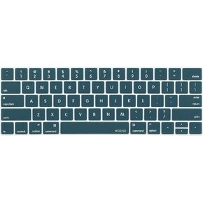 MOSISO Keyboard Cover Compatible with MacBook Pro with Touch Bar 13 and 15 inch 2019 2018 2017 2016 (Model: A2159, A1989, A1990, A1706, A1707), Silicone Skin Protector, Black