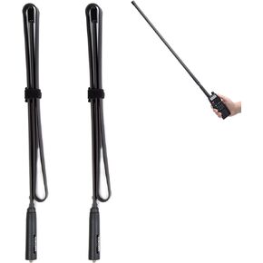 2 Pack-29 Inch Foldable/Tactical Raido Antenna Walkie Talkies Dual Band UV VHF/UHF 144/430Mhz Antennas Two Way Radio Connector for Kenwood Baofeng UV-5R UV82 888S F8HP Retevis H777 by WMM (72 cm) in Kuwait